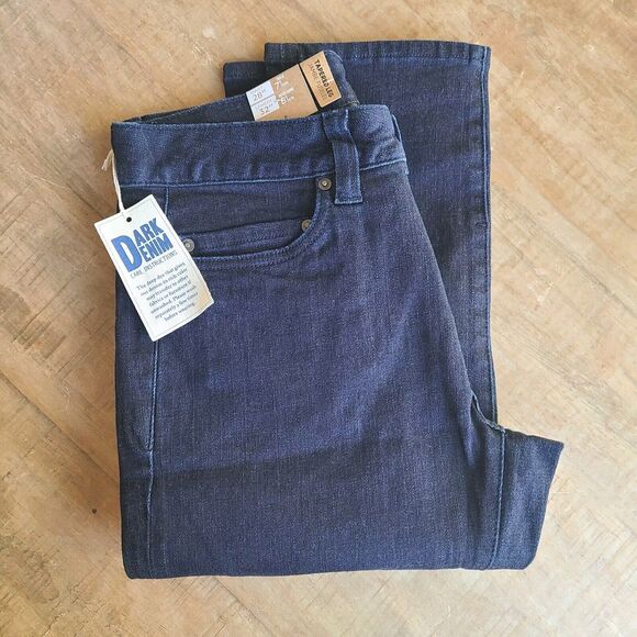 Prana Mens 28x32 Hillgard Slim Jean Denim Tapered Leg Dark Wash‎ Pants Slim NEW - Picture 1 of 5